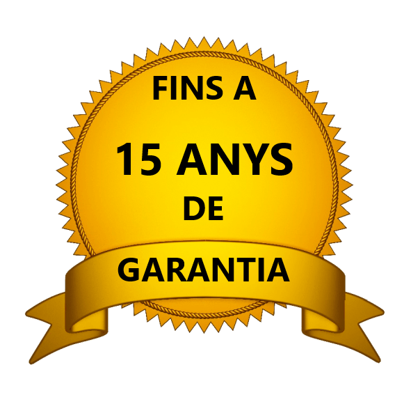 15 anys de garantia